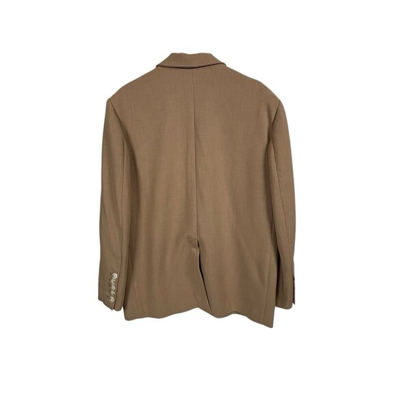 Anthropologie Maeve Oversized Blazer Womens XS/S Jacket Pockets Neutral Beige - Picture 5 of 8